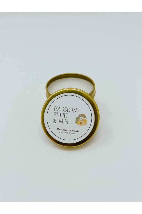 Jules + Gem Passion Fruit + Mint Soy Candle 2oz