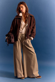 Free People Julien Chino Pant - Chinchilla