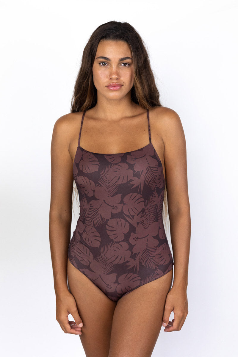 Mod Bodysuit -Jungle, Sun Stripe, Ballet Blue Ribbed