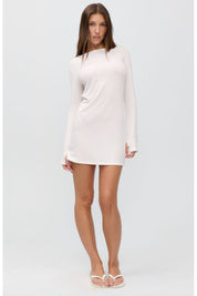 Frankies Bikinis Kim Mini Dress (Coconut Cream)