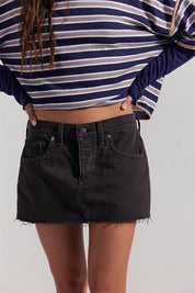Free People Lainey Mini Skirt (Chocolate)