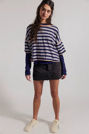 Free People Lainey Mini Skirt (Chocolate)
