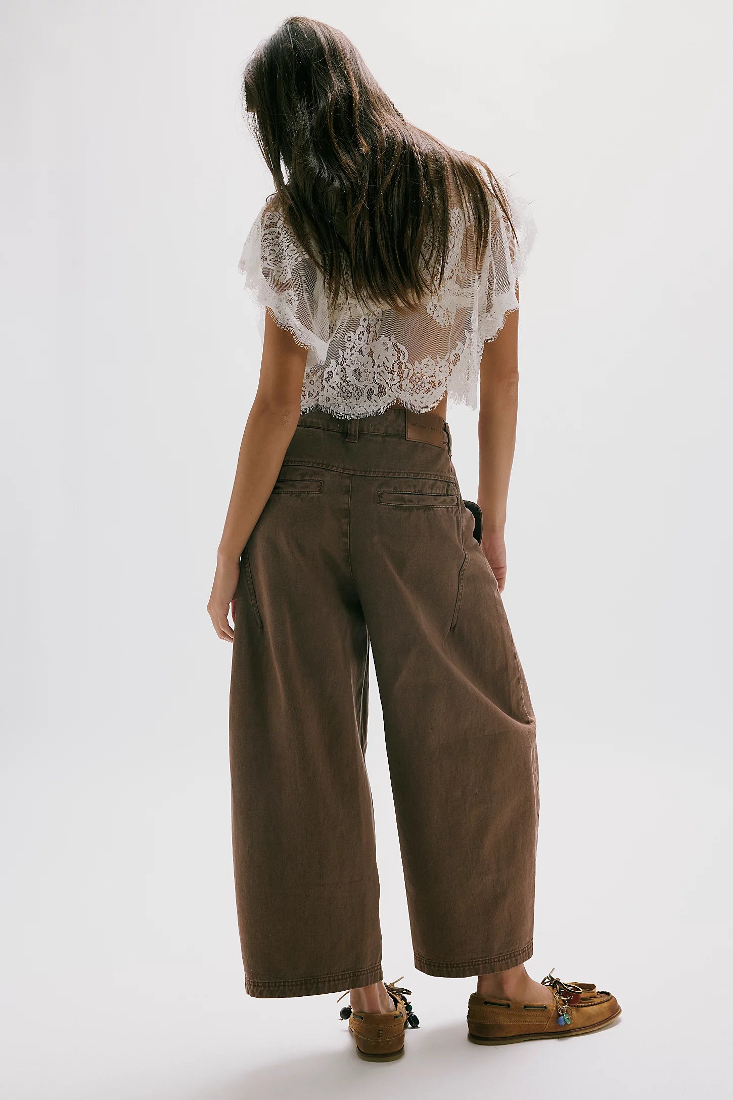 Free People - Lay Down Chino Trousers (Brownie)