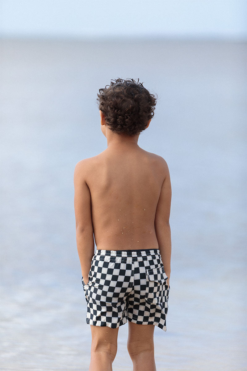 MAI Littles Everywear Short (Retro Check, Military)