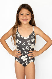 Littles Everyday Bodysuit - Black Sundays, Pink Orchid