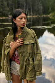 Free People - Marlo Surplus Jacket (Olivine)