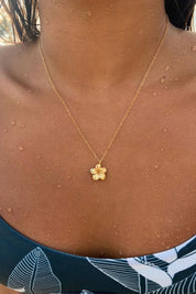 KIELE Melia Plumeria Pendant Necklace