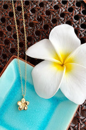 KIELE Melia Plumeria Pendant Necklace