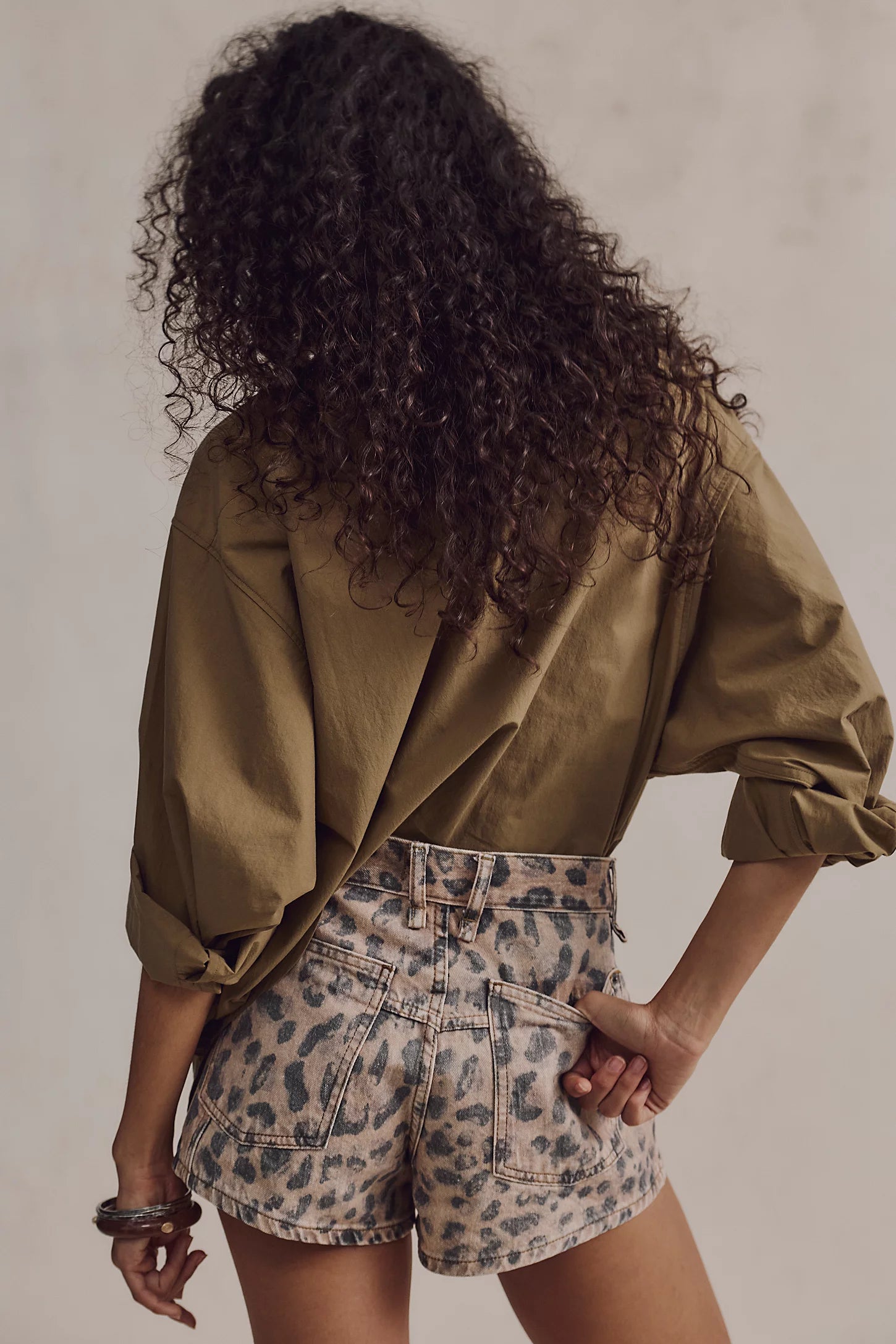 Free People Now or Never Printed Short (Brown Sugar)