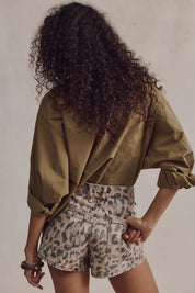 Free People Now or Never Printed Short (Brown Sugar)