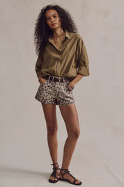 Free People Now or Never Printed Short (Brown Sugar)