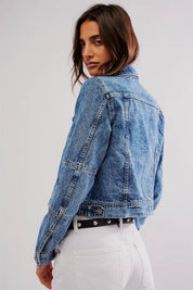 Free People - Rumors Denim Jacket (Light Indigo)