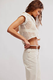 Free People - Lily Crochet Top (Coconut Milk)