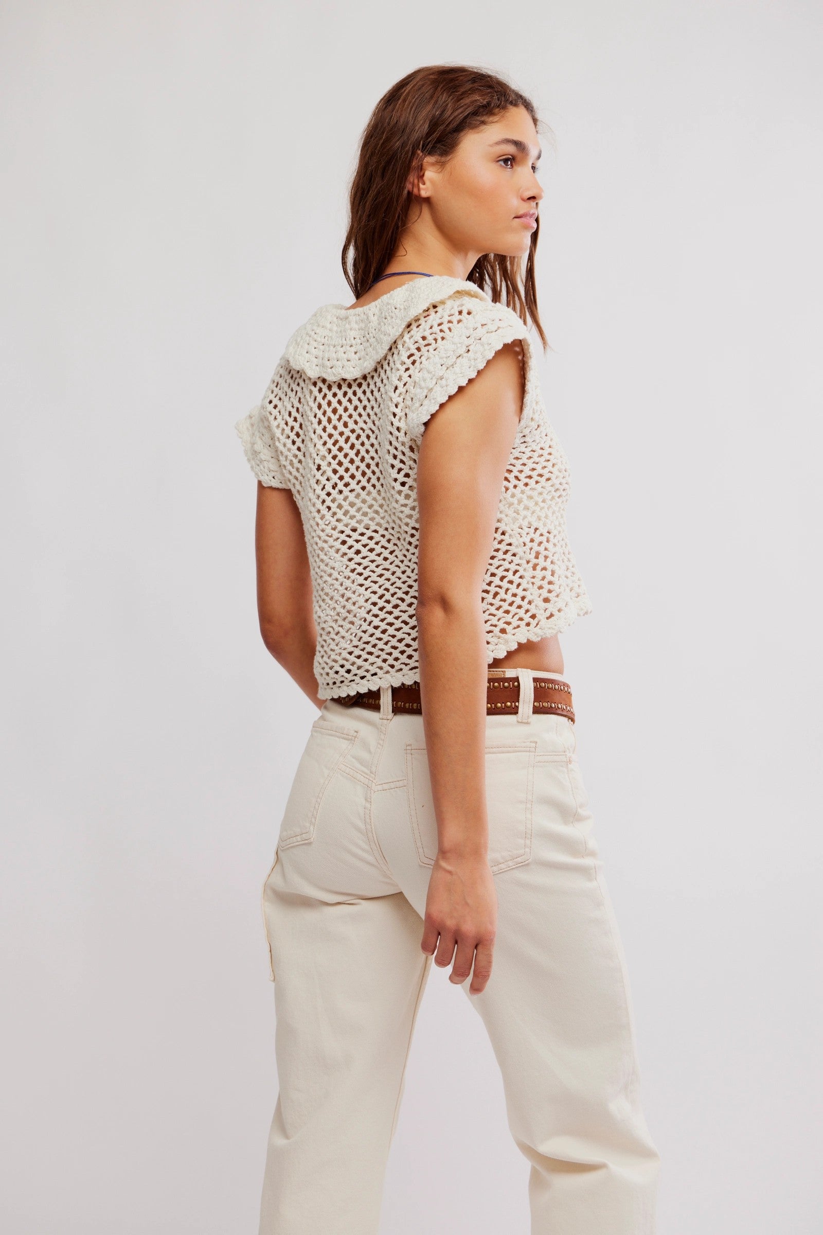 Free People - Lily Crochet Top (Coconut Milk)