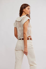 Free People - Lily Crochet Top (Coconut Milk)