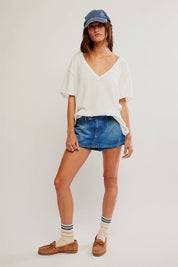 Free People - Galivanting Skort (Blue Rebel)