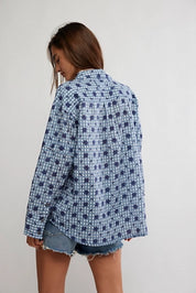 Free People Hidden Flower Camo Shirt