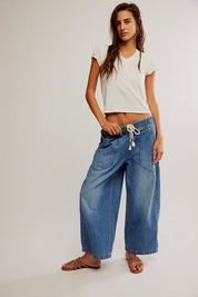 Free People Easy Peasy Pull On Jeans (No Problem)