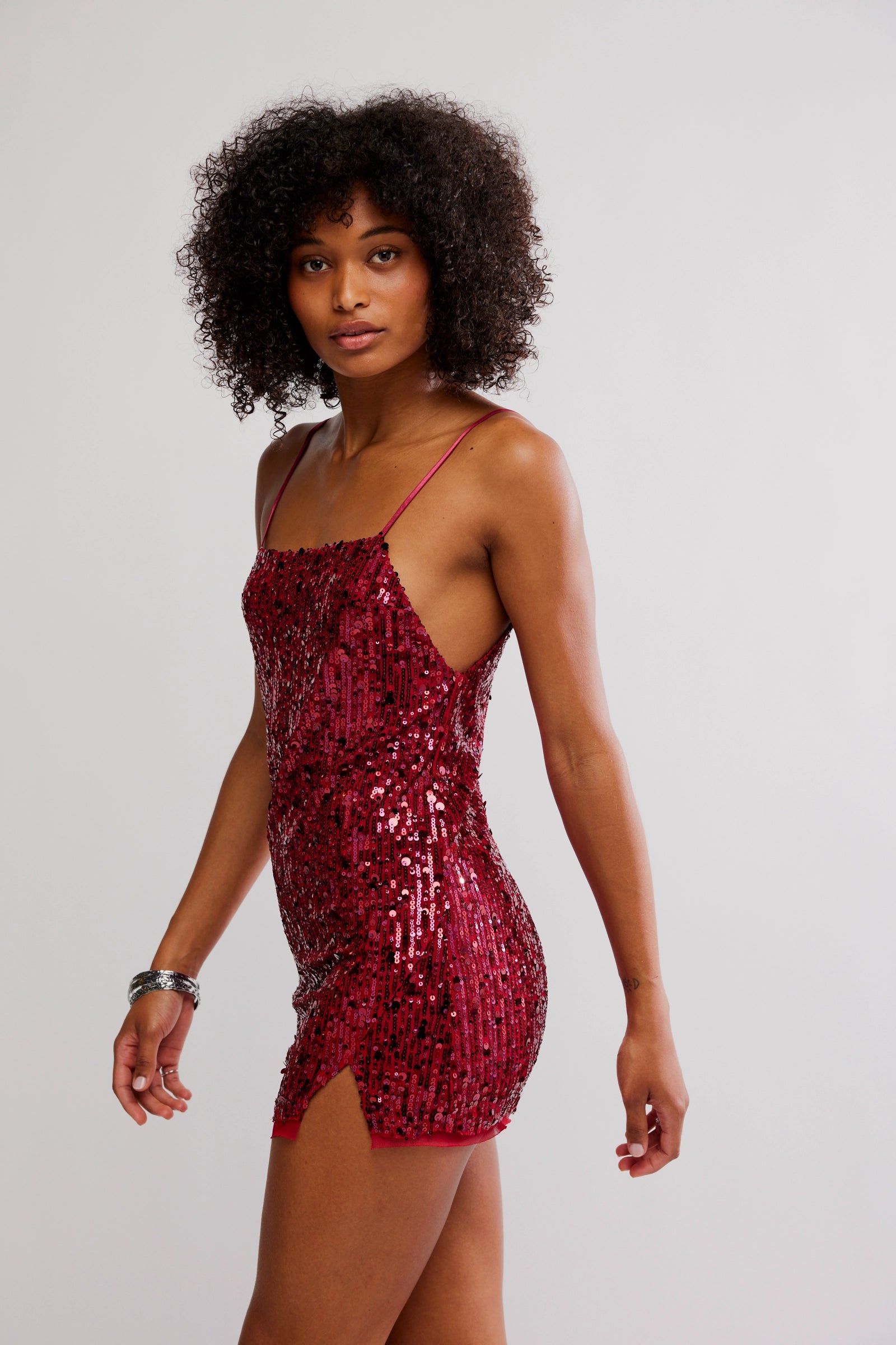 free people cherry mini dress Free People Midnight Kiss Mini Slip Dress