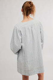 Free People Goldie Balloon Sleeve Dress - Indigo