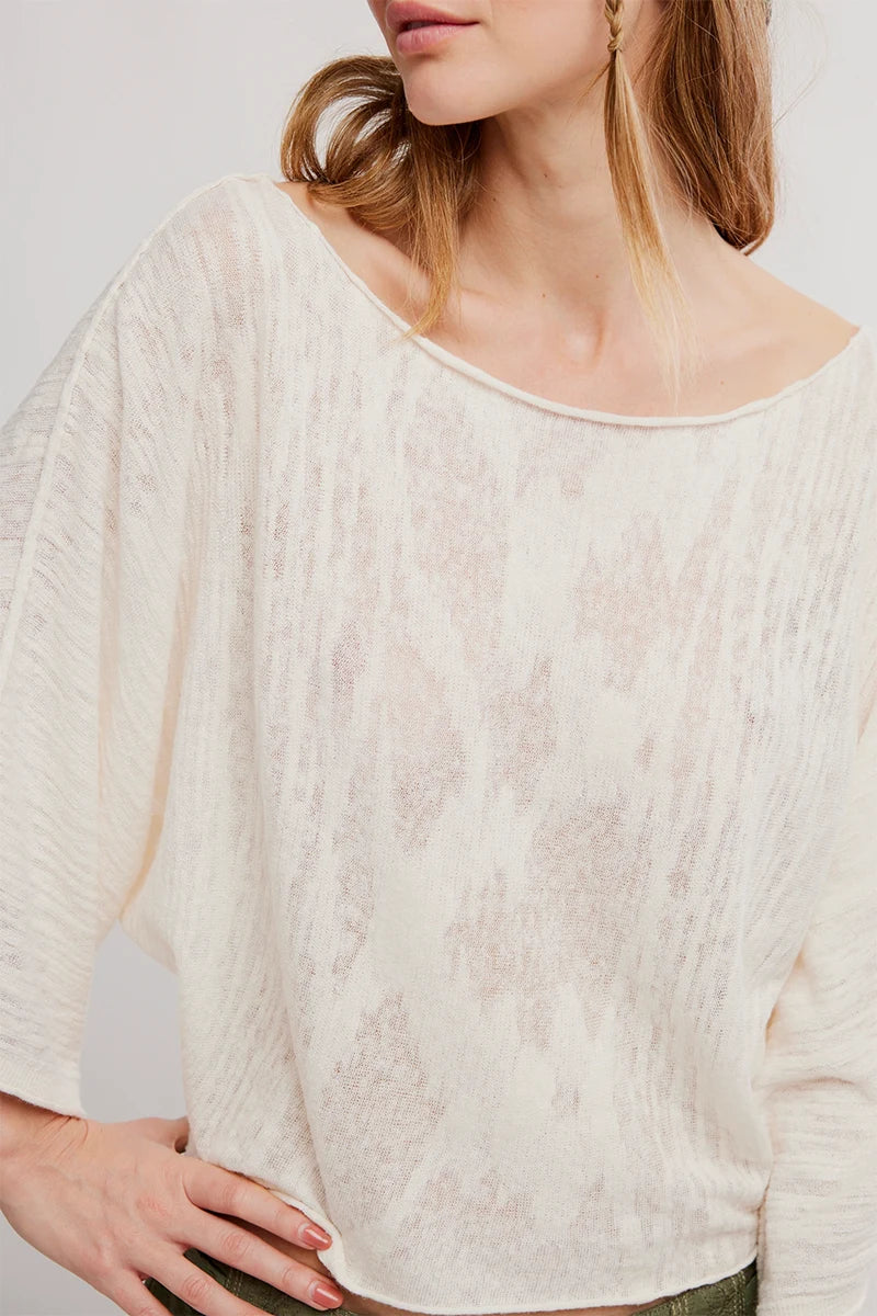 Free People Amber Breeze Sweater (Ivory)