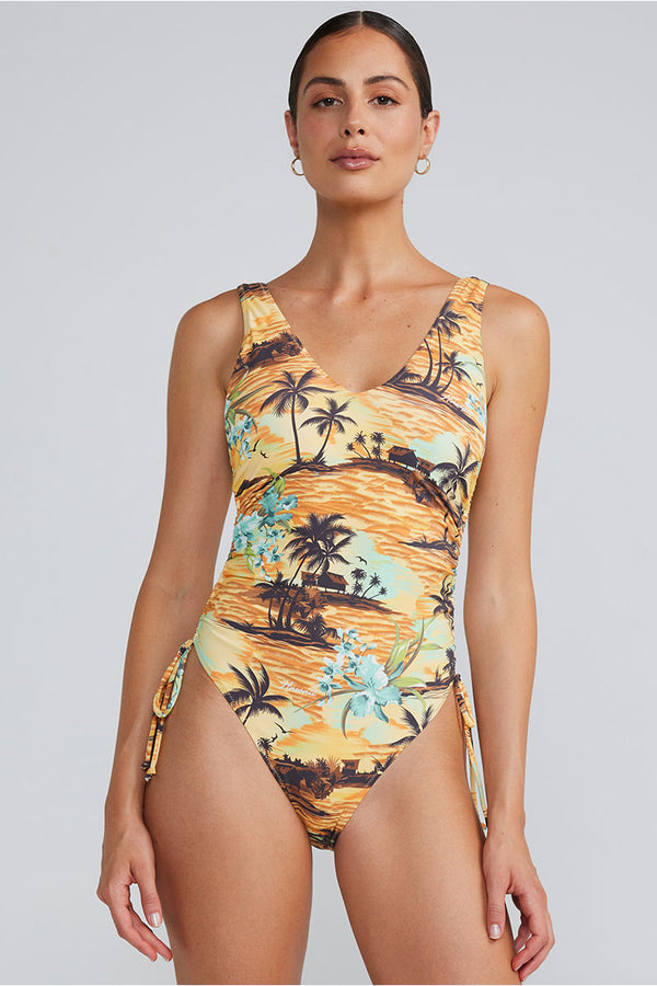 Palm One Piece - Sunset