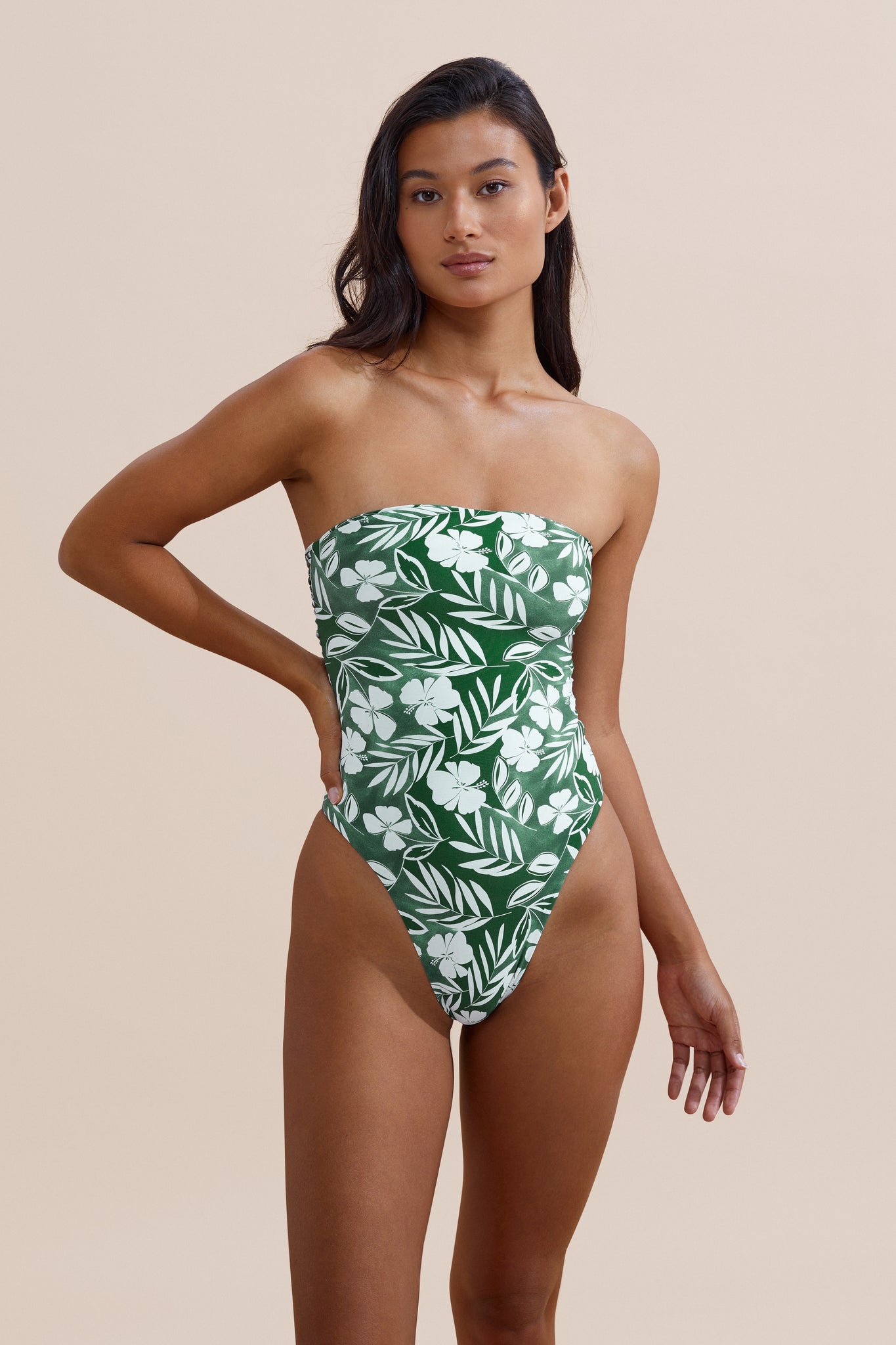 Stone Fox Paola One Piece - Strapless Swimwear (Flora)