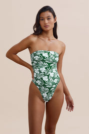 Stone Fox Paola One Piece - Strapless Swimwear (Flora)