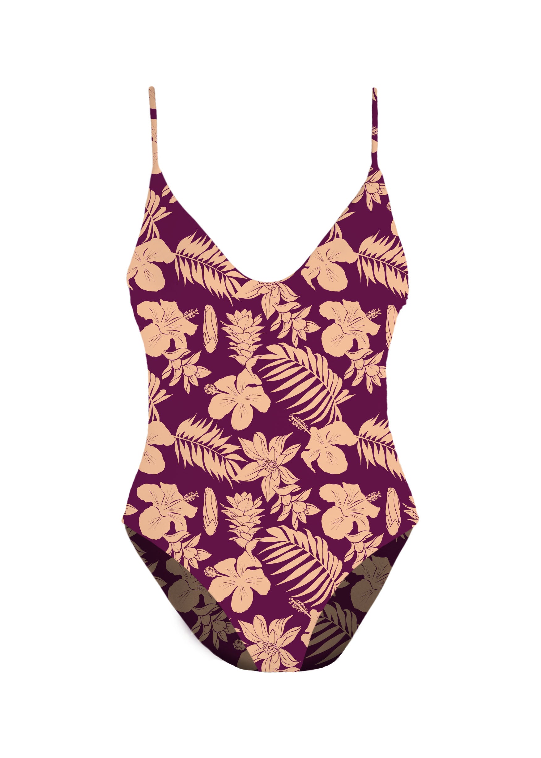 MAI Everyday Bodysuit (Steel Blue, Peach Oasis)