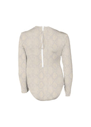 MAI Littles Long Sleeve Bodysuit - Ice Panther, Blue Oasis, Pearl Python
