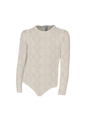 MAI Littles Long Sleeve Bodysuit - Ice Panther, Blue Oasis, Pearl Python