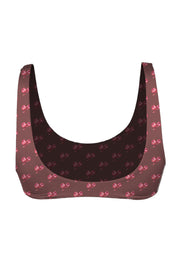 MAI Bonita Top (Python, Petite Fleur, Rosewood Ribbed)