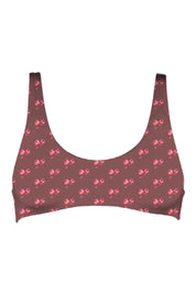 MAI Bonita Top (Python, Petite Fleur, Rosewood Ribbed)