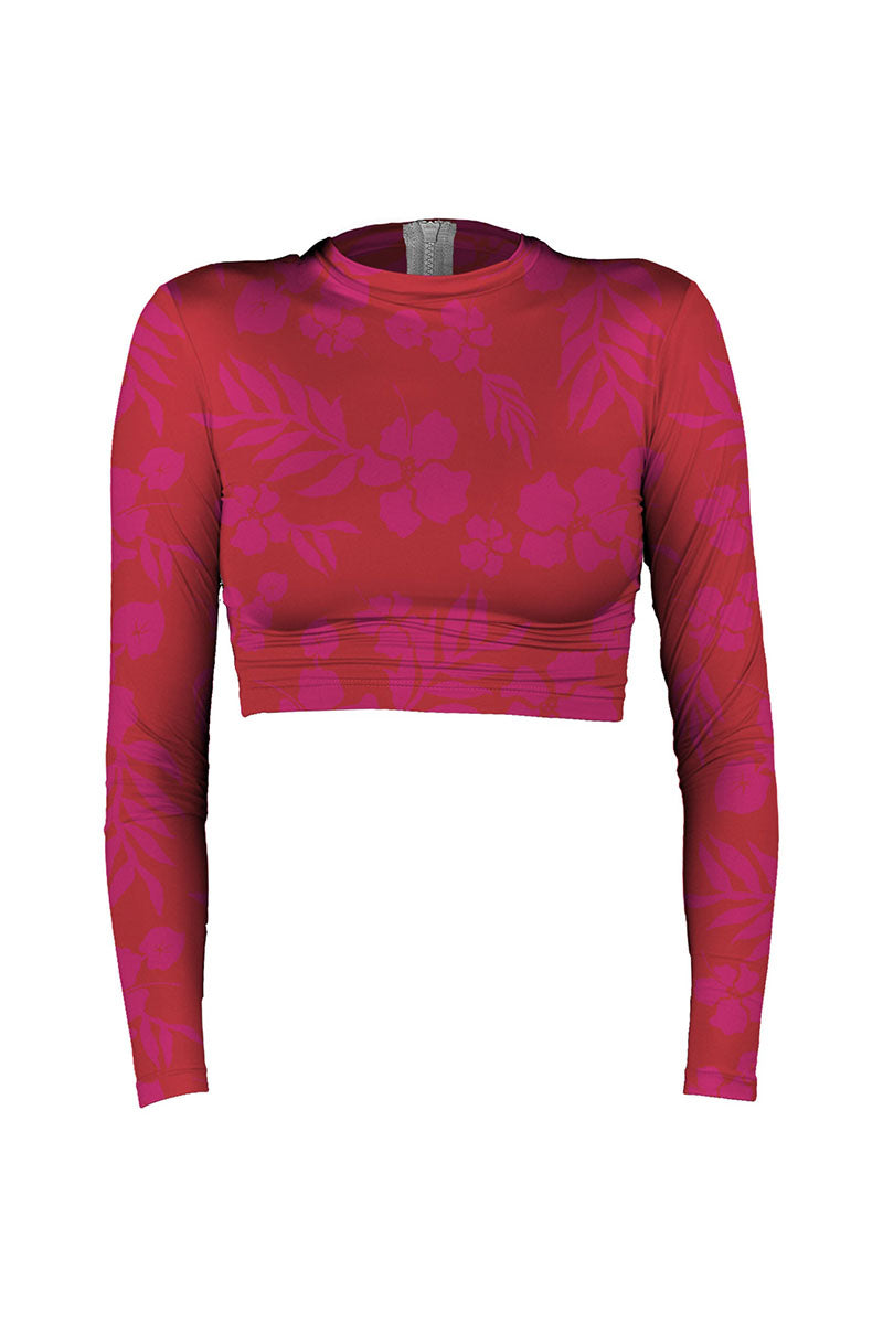MAI Cropped Rash Guard - Pink Sundays – Salt + Sea