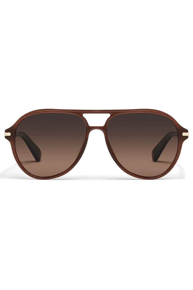QUAY Day One - dark brown/dark fawn