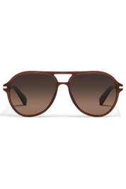 QUAY Day One - dark brown/dark fawn