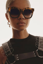 QUAY After Hours Sunglasses - Tort Blk / Blk Fade