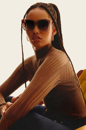 QUAY Ever After Sunglasses - Coffee Doe