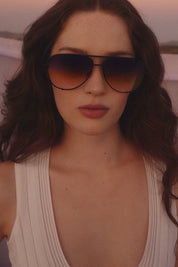 QUAY High Key XL Sunglasses - black/dusk poppy