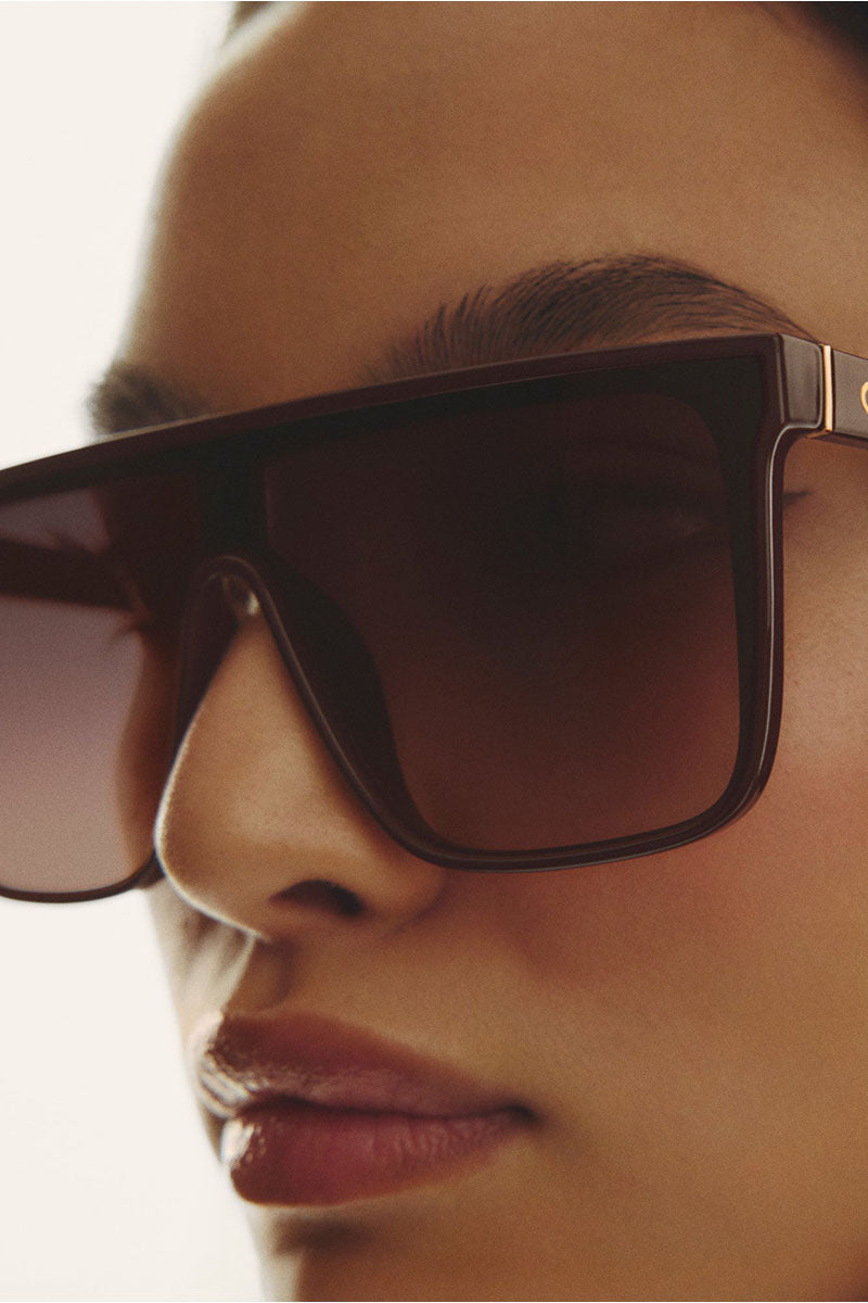 QUAY Nightfall Sunglasses - Espresso Frame/Brown Lens