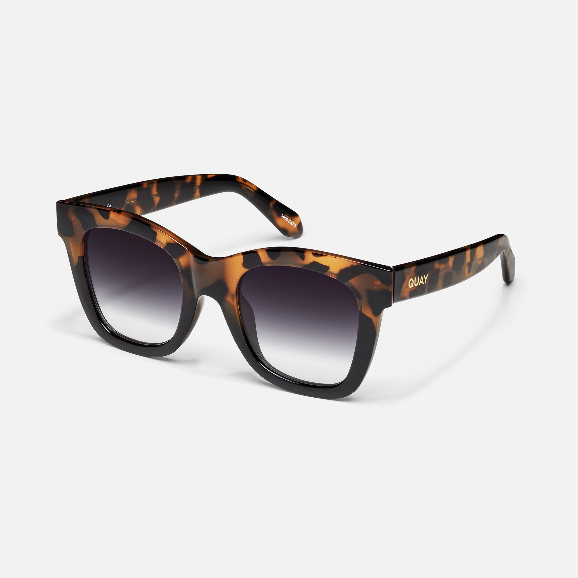 QUAY After Hours Sunglasses - Tort Blk / Blk Fade