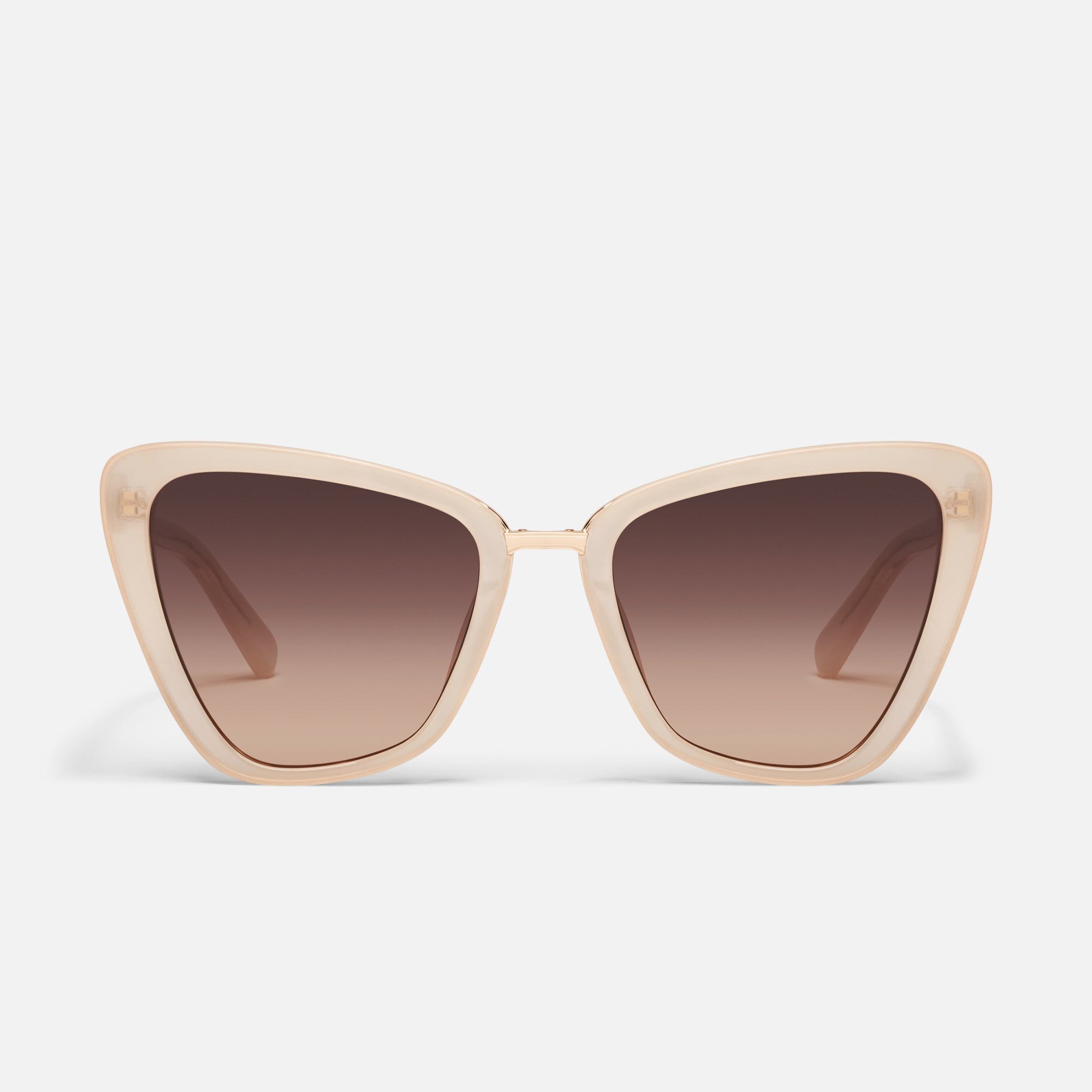 QUAY All Talk - bone/dark fawn