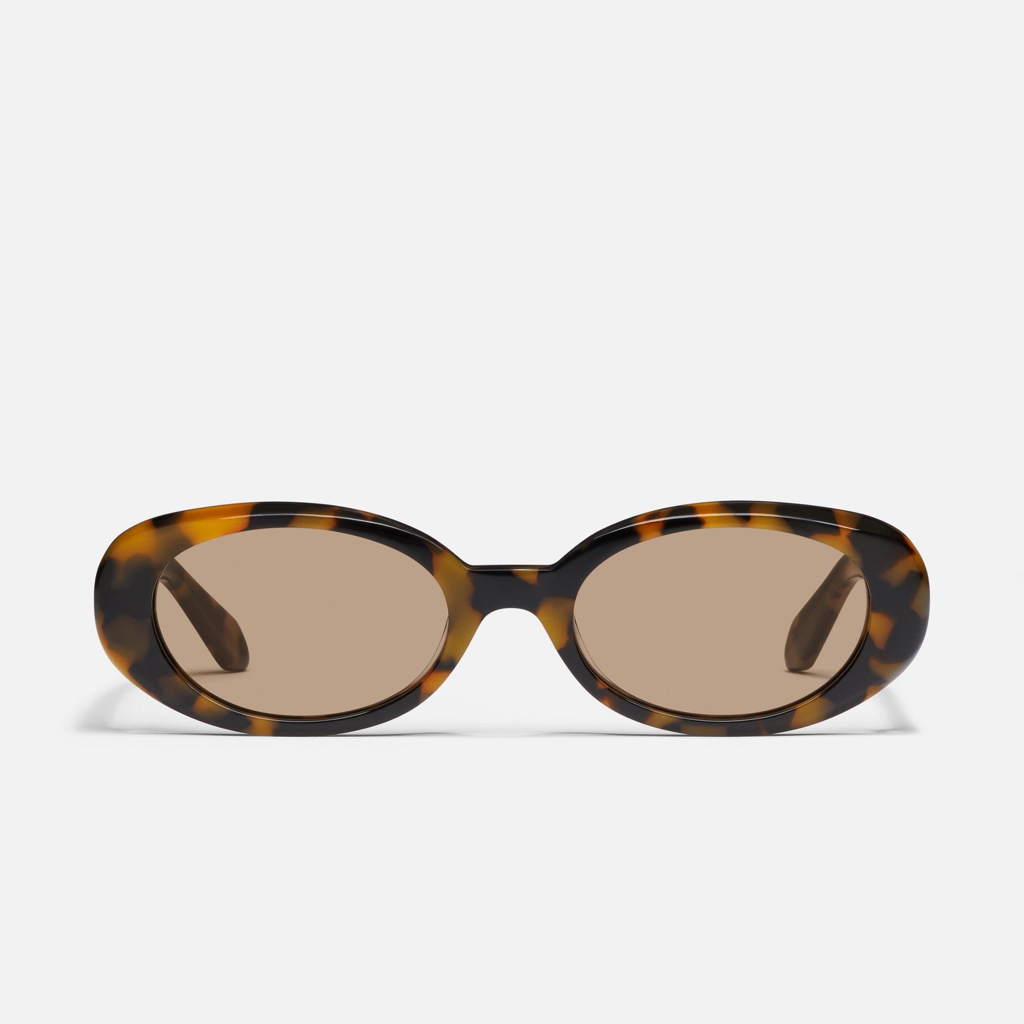 QUAY Felt Cute Sunglasses - Pebble Tort/Tan