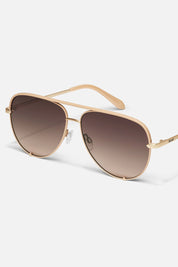 QUAY High Key XL Sunglasses - Chamomile Frame/Dark Fawn Lens