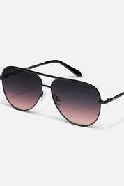QUAY High Key XL Sunglasses - Blk/Blk Plum Pink