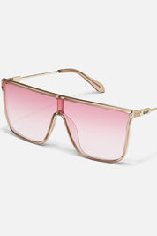 QUAY Nightfall Adorned Sunglasses - doe/light peony