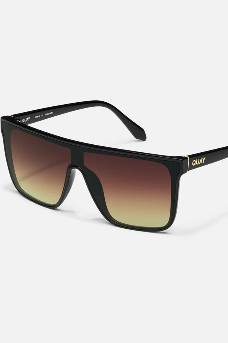 QUAY Nightfall - Black/Brown Yellow