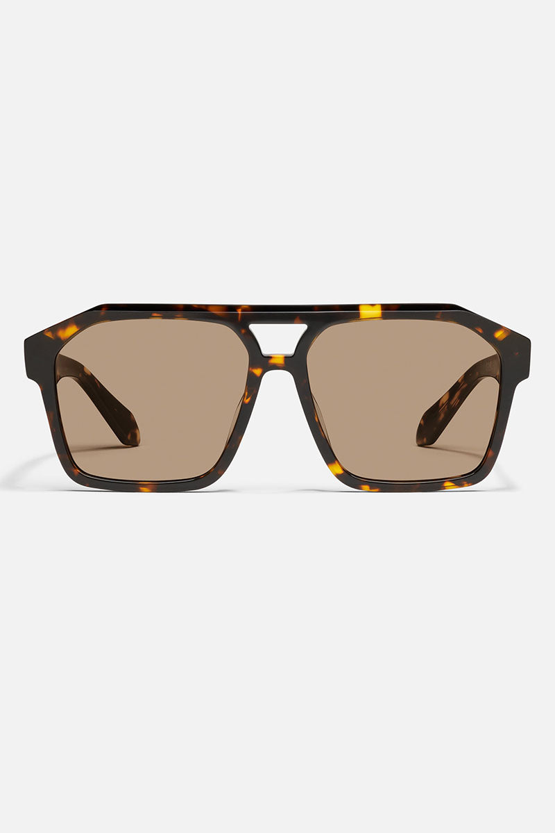 QUAY Soundcheck Sunglasses (Tort Yellow/Tan)