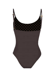 MAI Baja Bodysuit (Raisin Scrunch)