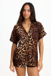 BENOA Aloha Shirt Dress - Sahara